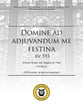 Domine ad adjuvandum me festina SATB Vocal Score cover